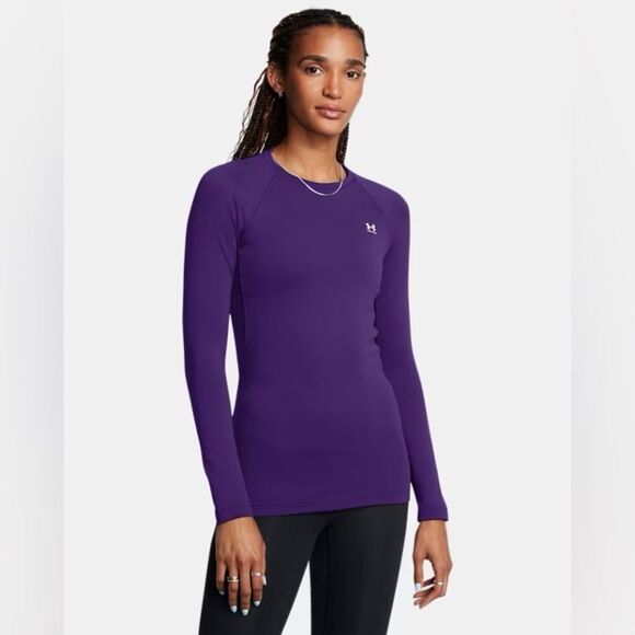 Under Armour Women's athletic wear Vibrant Purple Long Sleeve Tee size m NWT - Picture 1 of 5